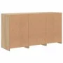 Sideboard with LED lights Sonoma oak 123x37x67 cm by , Sideboards - Ref: Foro24-3209081, Price: 171,09 €, Discount: %