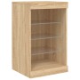Sideboard mit LED-Leuchten Sonoma-Eiche 123x37x67 cm von , Sideboards - Ref: Foro24-3209081, Preis: 177,11 €, Rabatt: %