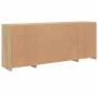 Sideboard with LED lights Sonoma oak 163x37x67 cm by , Sideboards - Ref: Foro24-3209074, Price: 185,84 €, Discount: %