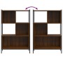 Eichenbraunes Holzwerkstoffregal 72x28x109 cm von , Bücherregale und Regale - Ref: Foro24-838887, Preis: 63,61 €, Rabatt: %