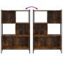 Regal aus geräuchertem Eichenholzwerkstoff, 72 x 28 x 109 cm von , Bücherregale und Regale - Ref: Foro24-838885, Preis: 61,66...