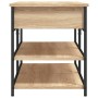 Banco zapatero madera de ingeniería roble Sonoma 100x42,5x50 cm