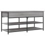 Sonoma graue Schuhbank aus Holzwerkstoff, 100 x 42,5 x 50 cm von , Bänke für Hallen und Lager - Ref: Foro24-839036, Preis: 78...