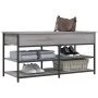 Sonoma gray engineered wood shoe bench 100x42.5x50 cm by , Benches for halls and storage - Ref: Foro24-839036, Price: 77,27 €...