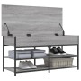 Sonoma graue Schuhbank aus Holzwerkstoff, 100 x 42,5 x 50 cm von , Bänke für Hallen und Lager - Ref: Foro24-839036, Preis: 78...