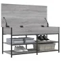 Sonoma gray engineered wood shoe bench 100x42.5x50 cm by , Benches for halls and storage - Ref: Foro24-839036, Price: 77,27 €...