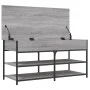 Sonoma gray engineered wood shoe bench 100x42.5x50 cm by , Benches for halls and storage - Ref: Foro24-839036, Price: 77,27 €...