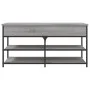 Sonoma gray engineered wood shoe bench 100x42.5x50 cm by , Benches for halls and storage - Ref: Foro24-839036, Price: 77,27 €...