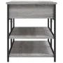 Sonoma gray engineered wood shoe bench 100x42.5x50 cm by , Benches for halls and storage - Ref: Foro24-839036, Price: 77,27 €...