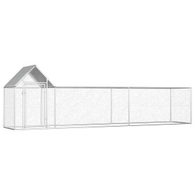 Gallinero acero galvanizado 5x1x1,5 m de vidaXL, Jaulas y habitáculos para animales pequeños - Ref: Foro24-144555, Precio: 25...