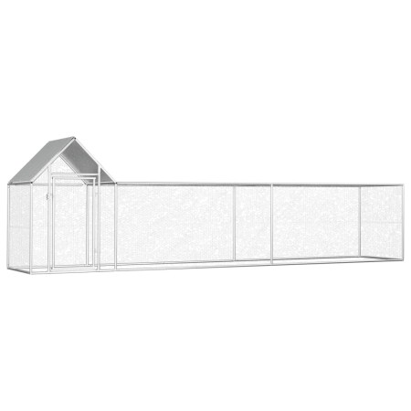 Hühnerstall aus verzinktem Stahl 5x1x1,5 m von vidaXL, Käfige und Lebensräume für Kleintiere - Ref: Foro24-144555, Preis: 250...