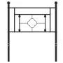 Cabecero de metal negro 75 cm de , Cabeceros y pies de cama - Ref: Foro24-374365, Precio: 26,81 €, Descuento: %