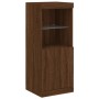 Aparador con luz LED 3 pzas madera de ingeniería marrón roble de , Aparadores - Ref: Foro24-3209106, Precio: 211,40 €, Descue...