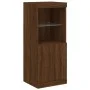 Sideboard with LED light 3 pieces engineered wood oak brown by , Sideboards - Ref: Foro24-3209106, Price: 208,34 €, Discount: %