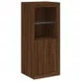 Sideboard with LED light 3 pieces engineered wood oak brown by , Sideboards - Ref: Foro24-3209106, Price: 208,34 €, Discount: %