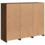 Sideboard with LED light 3 pieces engineered wood oak brown by , Sideboards - Ref: Foro24-3209106, Price: 208,34 €, Discount: %