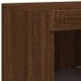 Aparador con luz LED 3 pzas madera de ingeniería marrón roble de , Aparadores - Ref: Foro24-3209106, Precio: 211,40 €, Descue...