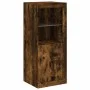 Sideboard with LED light 3 pieces engineered wood smoked oak by , Sideboards - Ref: Foro24-3209125, Price: 197,00 €, Discount: %