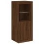Sideboard with LED light 3 pieces engineered wood oak brown by , Sideboards - Ref: Foro24-3209127, Price: 194,16 €, Discount: %