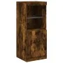 Sideboard with LED light 3 pieces engineered wood smoked oak by , Sideboards - Ref: Foro24-3209104, Price: 203,63 €, Discount: %