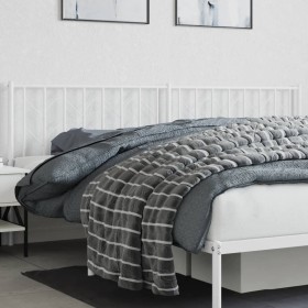 Cabecero de metal blanco 200 cm de , Cabeceros y pies de cama - Ref: Foro24-374524, Precio: 34,33 €, Descuento: %