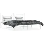 Estructura de cama de metal con cabecero blanco 180x200 cm de , Camas y somieres - Ref: Foro24-374392, Precio: 105,16 €, Desc...