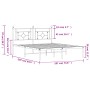 Bettgestell aus Metall mit weißem Kopfteil 180x200 cm von , Betten und Lattenroste - Ref: Foro24-374392, Preis: 106,75 €, Rab...