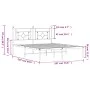 Estructura de cama de metal con cabecero blanco 180x200 cm de , Camas y somieres - Ref: Foro24-374392, Precio: 105,16 €, Desc...