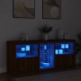 Sideboard mit LED-Leuchten, braune Eiche, 162 x 37 x 67 cm von , Sideboards - Ref: Foro24-3209036, Preis: 210,10 €, Rabatt: %