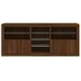 Sideboard with LED lights brown oak 162x37x67 cm by , Sideboards - Ref: Foro24-3209036, Price: 207,18 €, Discount: %