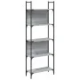 Bookcase with 5 shelves gray Sonoma wood 60.5x24x166.5 cm by , Bookcases and shelves - Ref: Foro24-838866, Price: 52,45 €, Di...