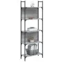 Bookcase with 5 shelves gray Sonoma wood 60.5x24x166.5 cm by , Bookcases and shelves - Ref: Foro24-838866, Price: 52,45 €, Di...