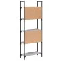 Bookcase with 5 shelves gray Sonoma wood 60.5x24x166.5 cm by , Bookcases and shelves - Ref: Foro24-838866, Price: 52,45 €, Di...