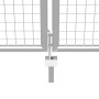 Silver galvanized steel garden gate 415x250 cm by vidaXL, garden gates - Ref: Foro24-144303, Price: 765,59 €, Discount: %