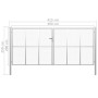 Silver galvanized steel garden gate 415x250 cm by vidaXL, garden gates - Ref: Foro24-144303, Price: 765,59 €, Discount: %