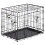 Ferplast Jaula para perros Dog-Inn 60 gris 64,1x44,7x49,2 cm