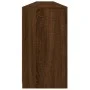 Sideboard with LED lights brown oak 283x37x67 cm by , Sideboards - Ref: Foro24-3209022, Price: 313,92 €, Discount: %