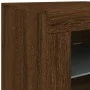 Sideboard mit LED-Leuchten, braune Eiche, 202 x 37 x 67 cm von , Sideboards - Ref: Foro24-3209015, Preis: 239,93 €, Rabatt: %