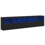 Sideboard with LED lights black 283x37x67 cm by , Sideboards - Ref: Foro24-3209017, Price: 327,14 €, Discount: %