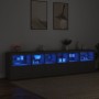 Sideboard with LED lights black 283x37x67 cm by , Sideboards - Ref: Foro24-3209017, Price: 327,14 €, Discount: %