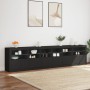 Sideboard with LED lights black 283x37x67 cm by , Sideboards - Ref: Foro24-3209017, Price: 327,14 €, Discount: %
