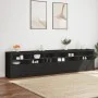 Sideboard with LED lights black 283x37x67 cm by , Sideboards - Ref: Foro24-3209017, Price: 330,63 €, Discount: %