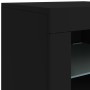 Sideboard with LED lights black 283x37x67 cm by , Sideboards - Ref: Foro24-3209017, Price: 327,14 €, Discount: %