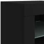 Sideboard with LED lights black 283x37x67 cm by , Sideboards - Ref: Foro24-3209017, Price: 330,63 €, Discount: %