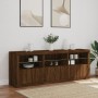 Sideboard mit LED-Leuchten, braune Eiche, 181,5 x 37 x 67 cm von , Sideboards - Ref: Foro24-3209008, Preis: 233,20 €, Rabatt: %