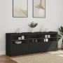 Sideboard with LED lights black 181.5x37x67 cm by , Sideboards - Ref: Foro24-3209003, Price: 224,72 €, Discount: %