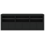 Sideboard with LED lights black 181.5x37x67 cm by , Sideboards - Ref: Foro24-3209003, Price: 208,68 €, Discount: %