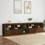 Sideboard mit LED-Leuchten, braune Eiche, 283 x 37 x 67 cm von , Sideboards - Ref: Foro24-3209029, Preis: 326,26 €, Rabatt: %