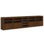 Sideboard mit LED-Leuchten, braune Eiche, 283 x 37 x 67 cm von , Sideboards - Ref: Foro24-3209029, Preis: 326,26 €, Rabatt: %