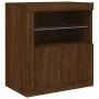 Sideboard mit LED-Leuchten, braune Eiche, 283 x 37 x 67 cm von , Sideboards - Ref: Foro24-3209029, Preis: 326,26 €, Rabatt: %